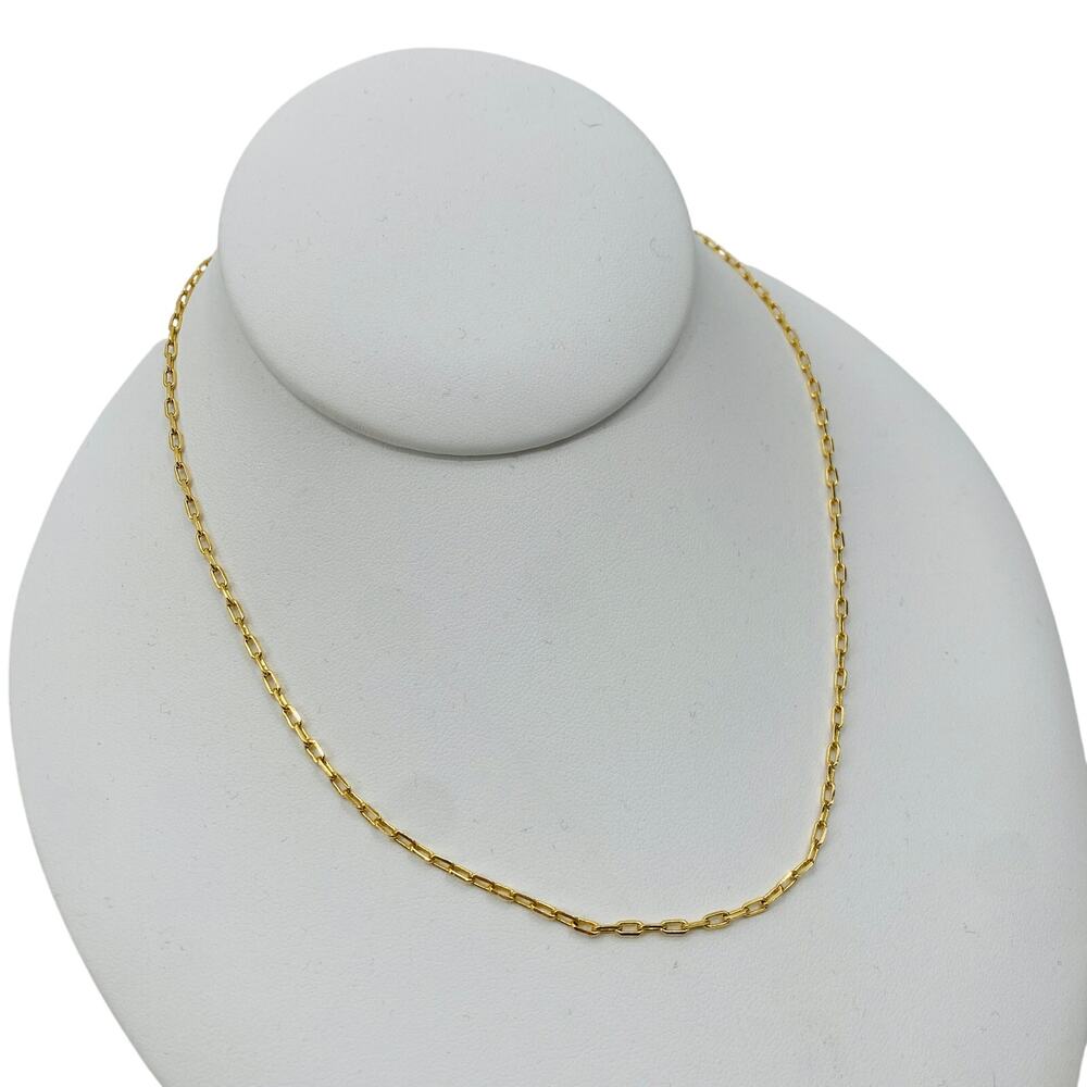 Madewell gold paperclip chain necklace